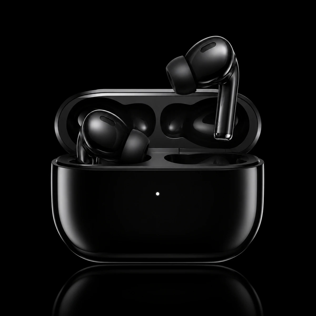 3D wireless earbuds product visualization preview